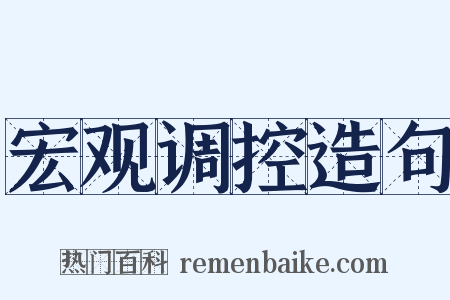 宏观调控造句是什么意思的图片